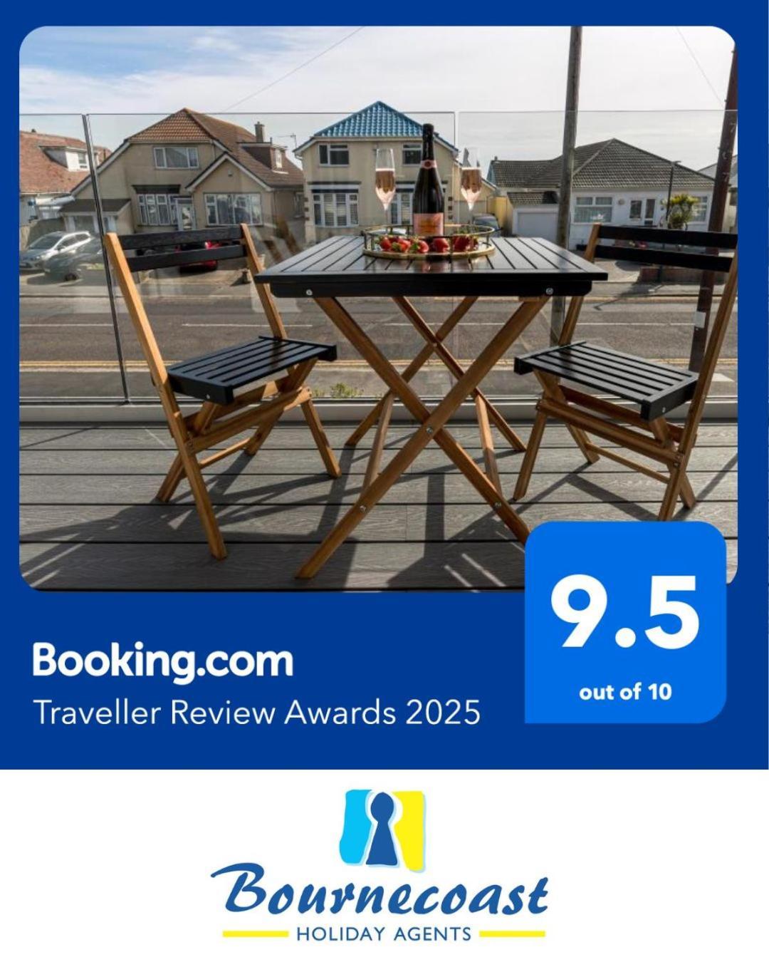 Bournecoast - Stylish Flat With Balcony - Sea Glimpses - 10 Min Walk To Beach - Parking - Wifi - Fm8405 Борнмут Экстерьер фото